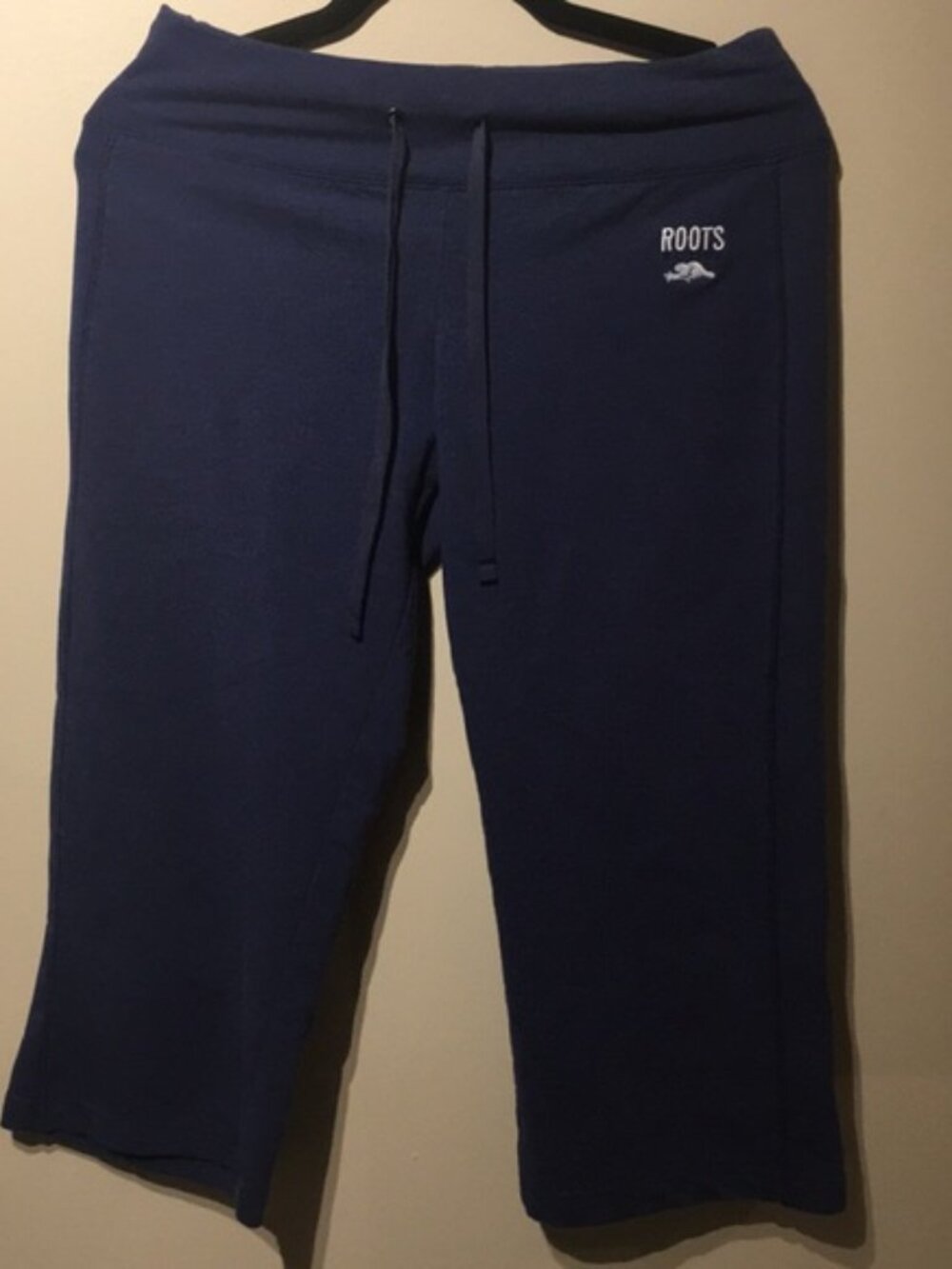 Roots blue mid length active pants
